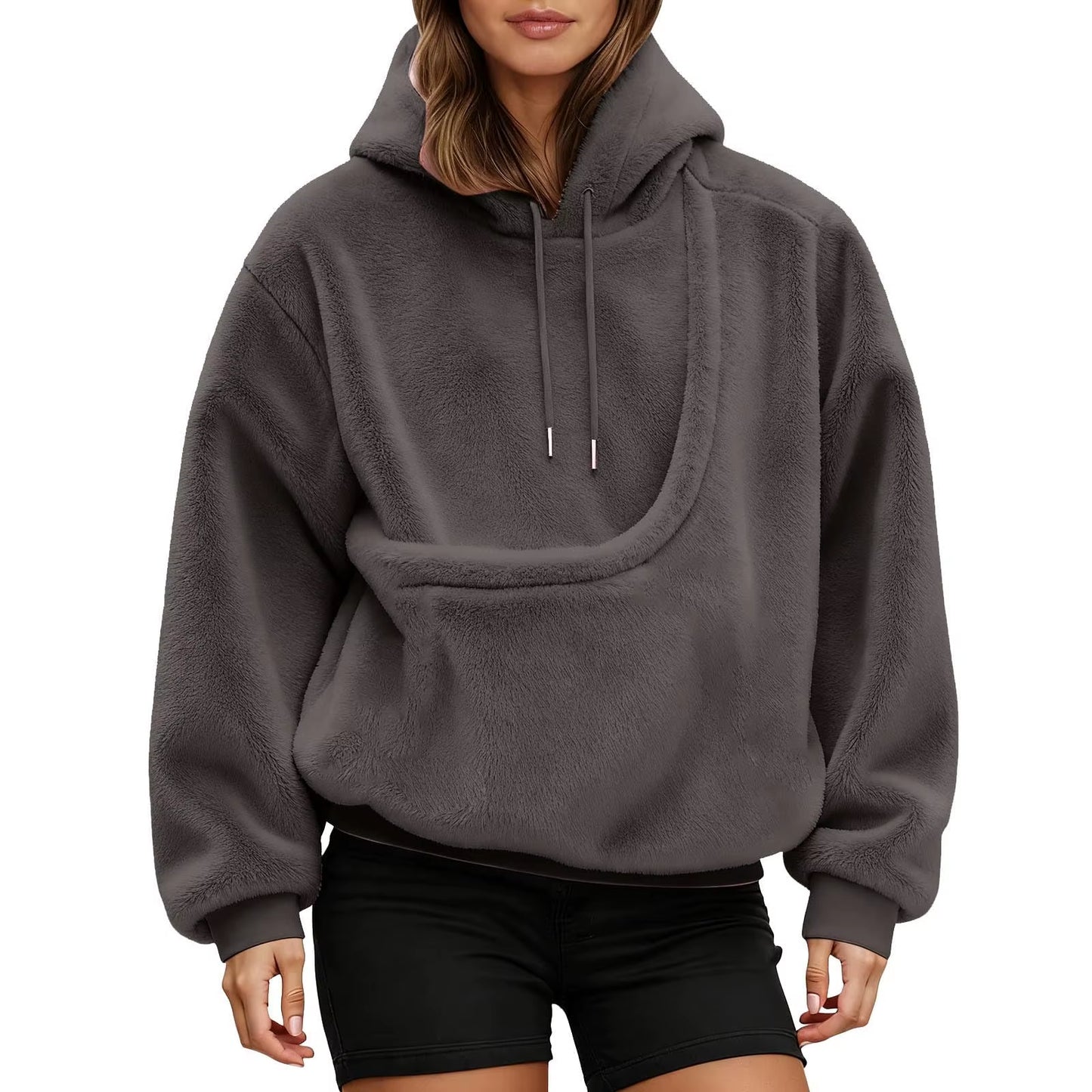 Cozy Unisex Pet Carrier Hoodie - Stylish Long Sleeve Sweatshirt for Cats and Dogs in Multiple Colors