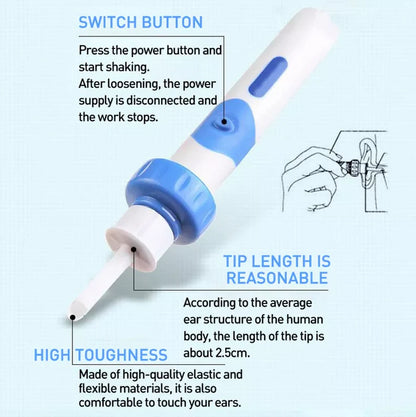Painless Electric Cordless Vacuum Ear Cleaner – Safe & Effective Wax Removal Tool