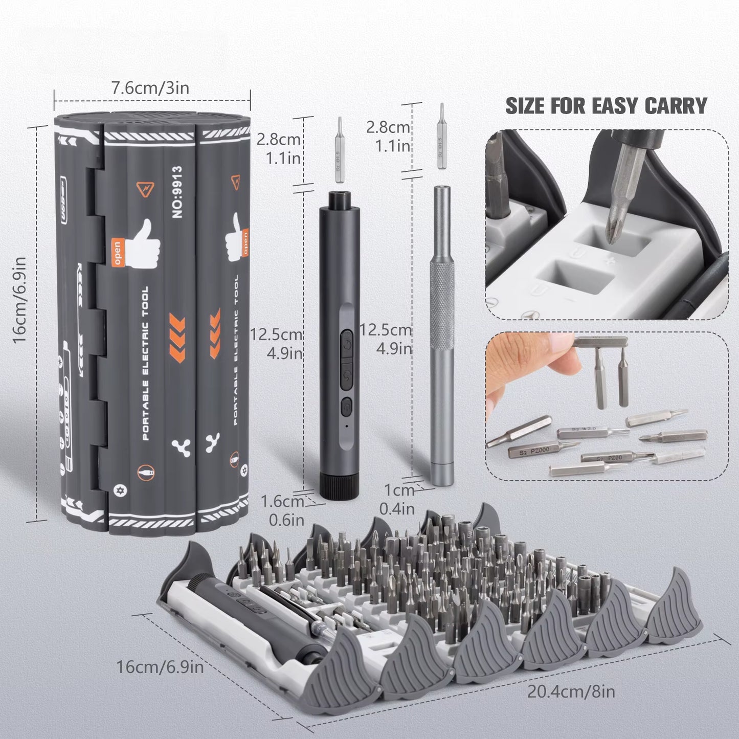 Transform Your Repairs with the Ultimate 138-in-1 Precision Electric Screwdriver Set - The All-in-One Cordless Power Tool Kit for iPhone, PC, and Watch Repairs