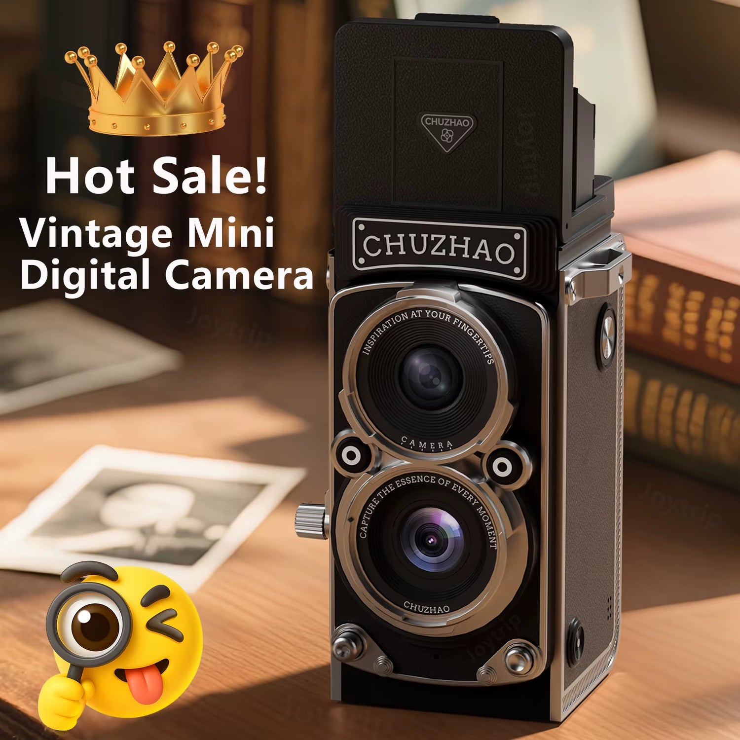 Capture Memories in Style with the CHUZHAO Vintage Mini Digital Camera - 12MP Autofocus & 1080P FHD Video for Perfect Vlogging and Gifting!