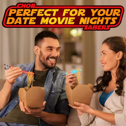 Illuminate Your Dining Experience with Lightsaber Chopsticks - Fun, Light-Up Mini Lightsabers for Sushi and More!