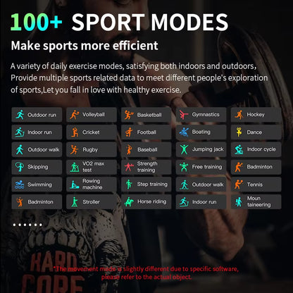 Revolutionary 2025 Smart Watch - Wireless Charging, Bluetooth Calling, Fitness Tracking, and Customizable Watch Faces for Men and Women