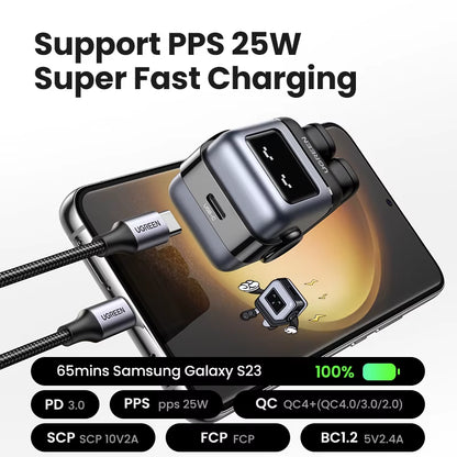Power Up with the Stylish 30W Gan Charger - Perfect for iPhone 17, 16, MacBook, and Samsung Devices!