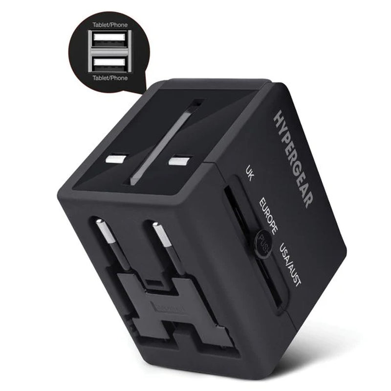 Ultimate Hypergear All-In-One Global Travel Adapter - Your Essential Travel Companion for Seamless Connectivity Worldwide!