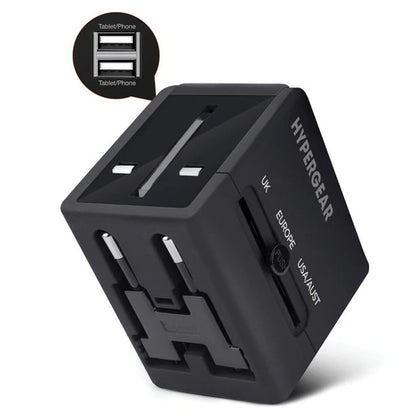 Ultimate Hypergear All-In-One Global Travel Adapter - Your Essential Travel Companion for Seamless Connectivity Worldwide!