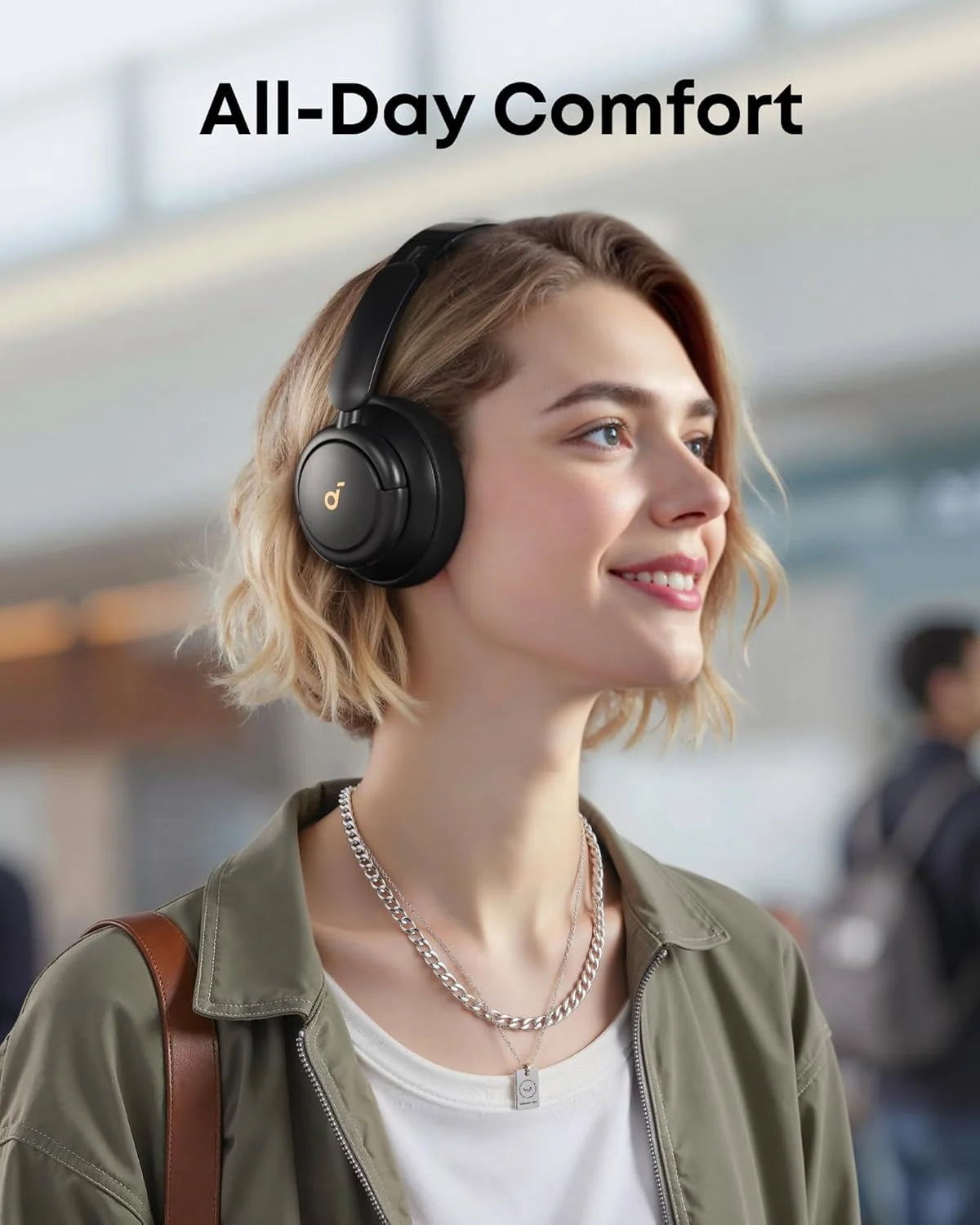 Experience Unmatched Sound Quality with the Q30 Hybrid Active Noise Cancelling Headphones - 50 Hours of Playtime, Custom EQ, and Comfortable Bluetooth Design