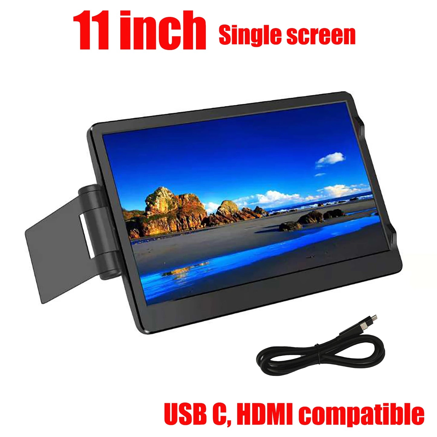 Enhance Your Productivity with the 12-Inch Dual Monitor - 1920x1080 HD IPS LCD Screen Extender for Laptops and Mobile Devices
