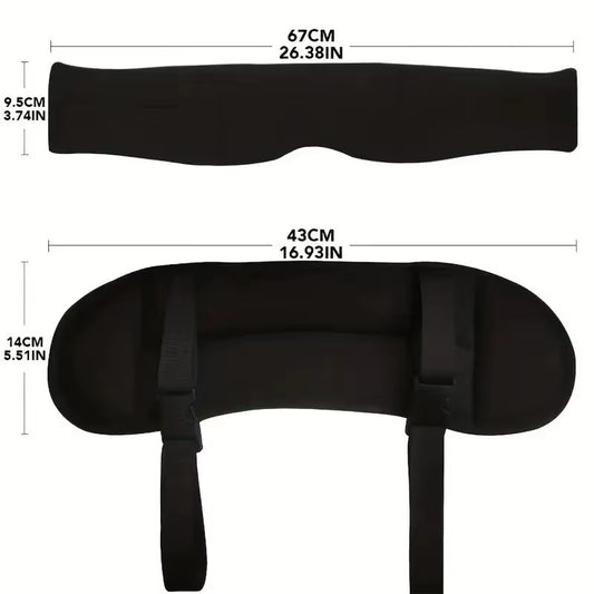 Experience Ultimate Comfort with Our 3D Contoured Travel Pillow and 100% Blackout Sleeping Mask - Soft, Adjustable Travel Accessories for Perfect Rest on Airplanes!