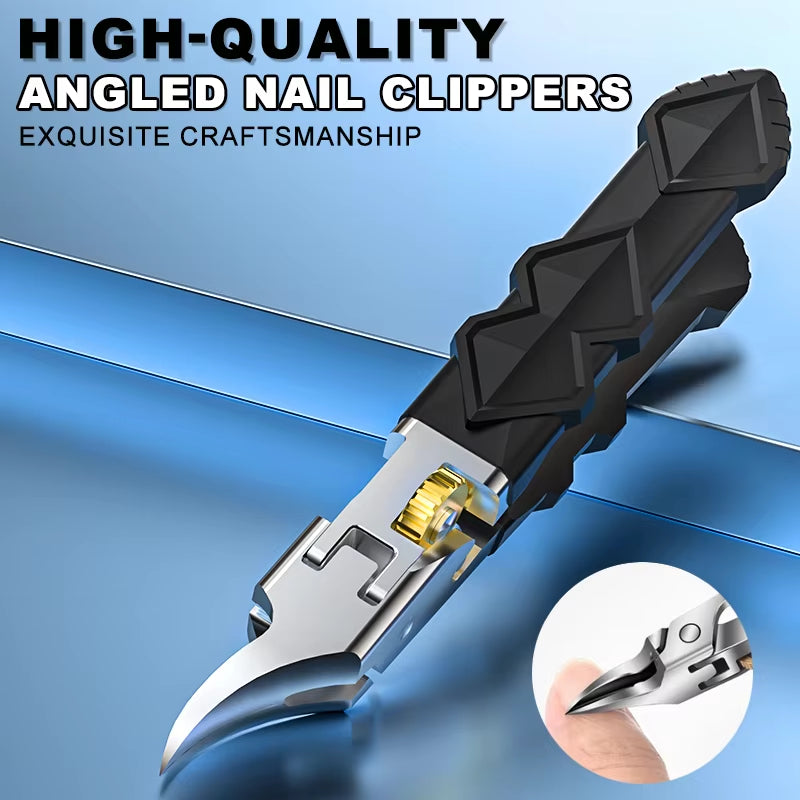 Experience Effortless Nail Care with Our Ultra-Sharp Slanted Nail Clippers – Perfect for Thick Nails and Hangnails!