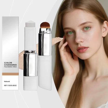 Transform Your Look with Our Color Changing Foundation Stick - Lightweight, Moisturizing, and Easy to Apply!