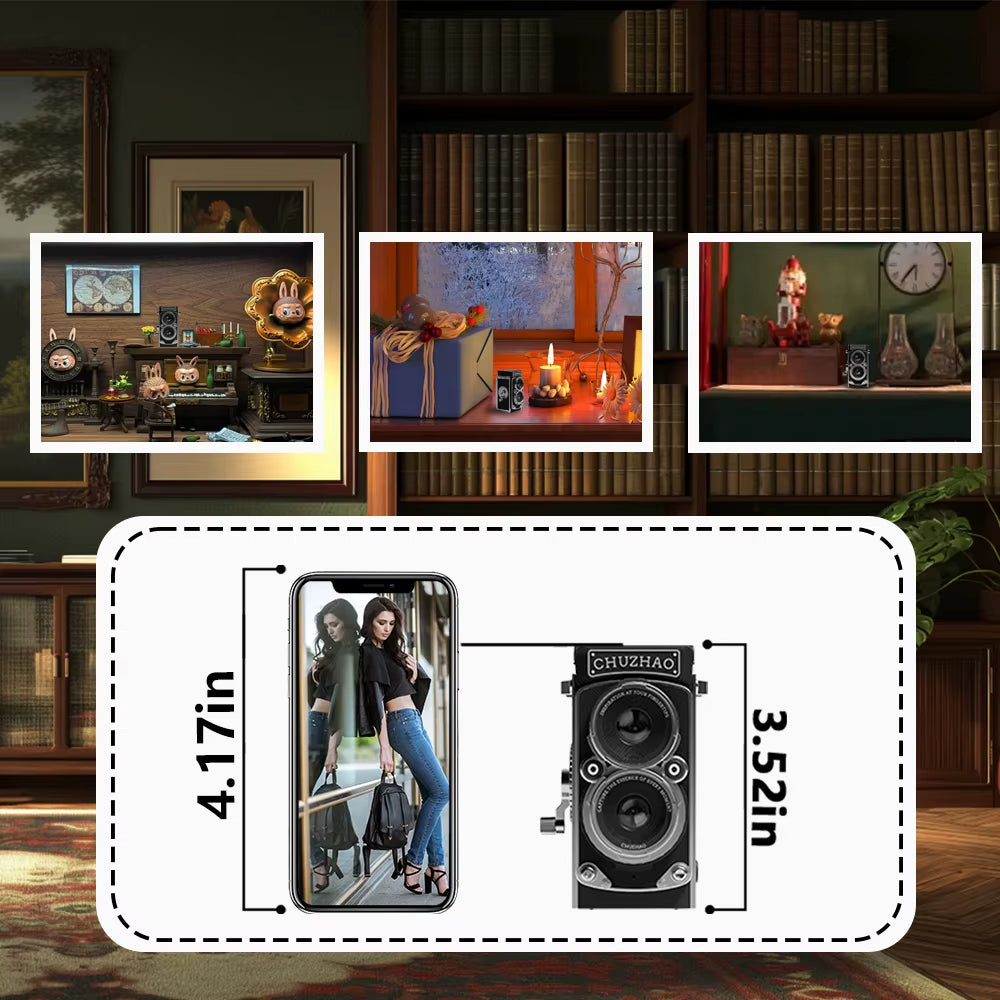 Capture Memories in Style with the CHUZHAO Vintage Mini Digital Camera - 12MP Autofocus & 1080P FHD Video for Perfect Vlogging and Gifting!