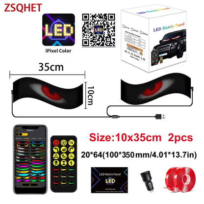 Transform Your Advertising with the LED Matrix Pixel Display: Flexible Scrolling Sign Board for Cars, Trucks, and Storefronts