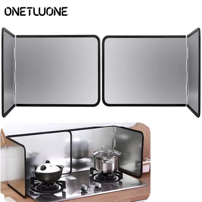 Transform Your Cooking Experience with the Foldable Stainless Steel Splatter Guard - Enjoy Mess-Free Frying Today!