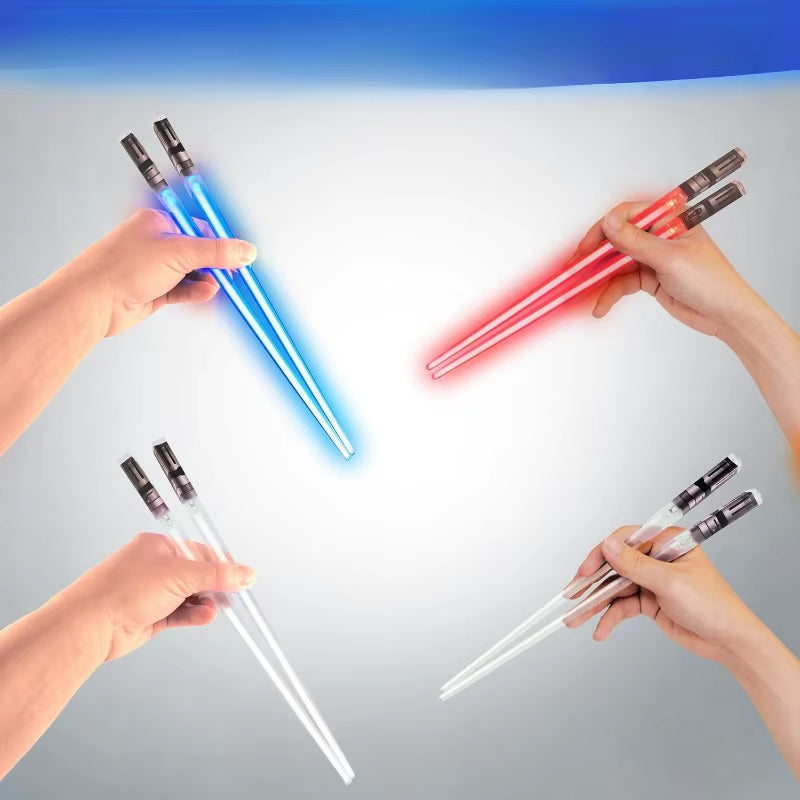Illuminate Your Dining Experience with Lightsaber Chopsticks - Fun, Light-Up Mini Lightsabers for Sushi and More!