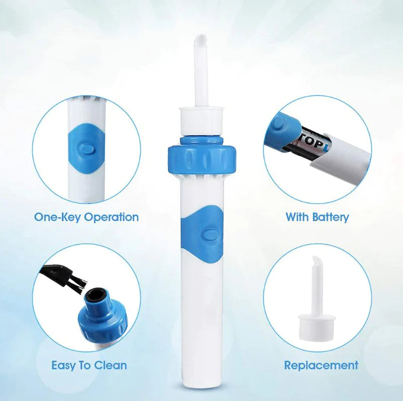 Painless Electric Cordless Vacuum Ear Cleaner – Safe & Effective Wax Removal Tool