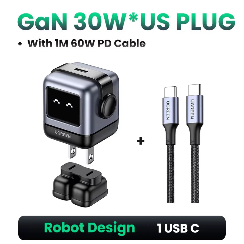 Power Up with the Stylish 30W Gan Charger - Perfect for iPhone 17, 16, MacBook, and Samsung Devices!