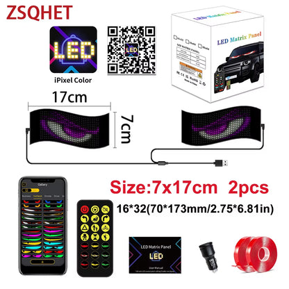 Transform Your Advertising with the LED Matrix Pixel Display: Flexible Scrolling Sign Board for Cars, Trucks, and Storefronts