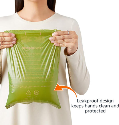 Lavender Scented Dog Poop Bags with Convenient Dispenser and Leash Clip - 270 Count for Easy Cleanups