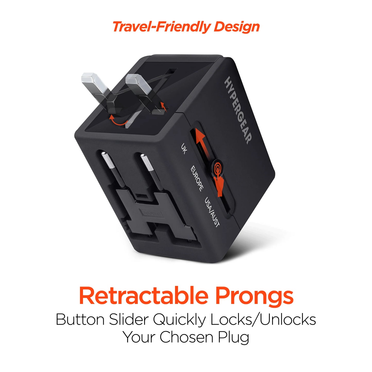 Ultimate Hypergear All-In-One Global Travel Adapter - Your Essential Travel Companion for Seamless Connectivity Worldwide!