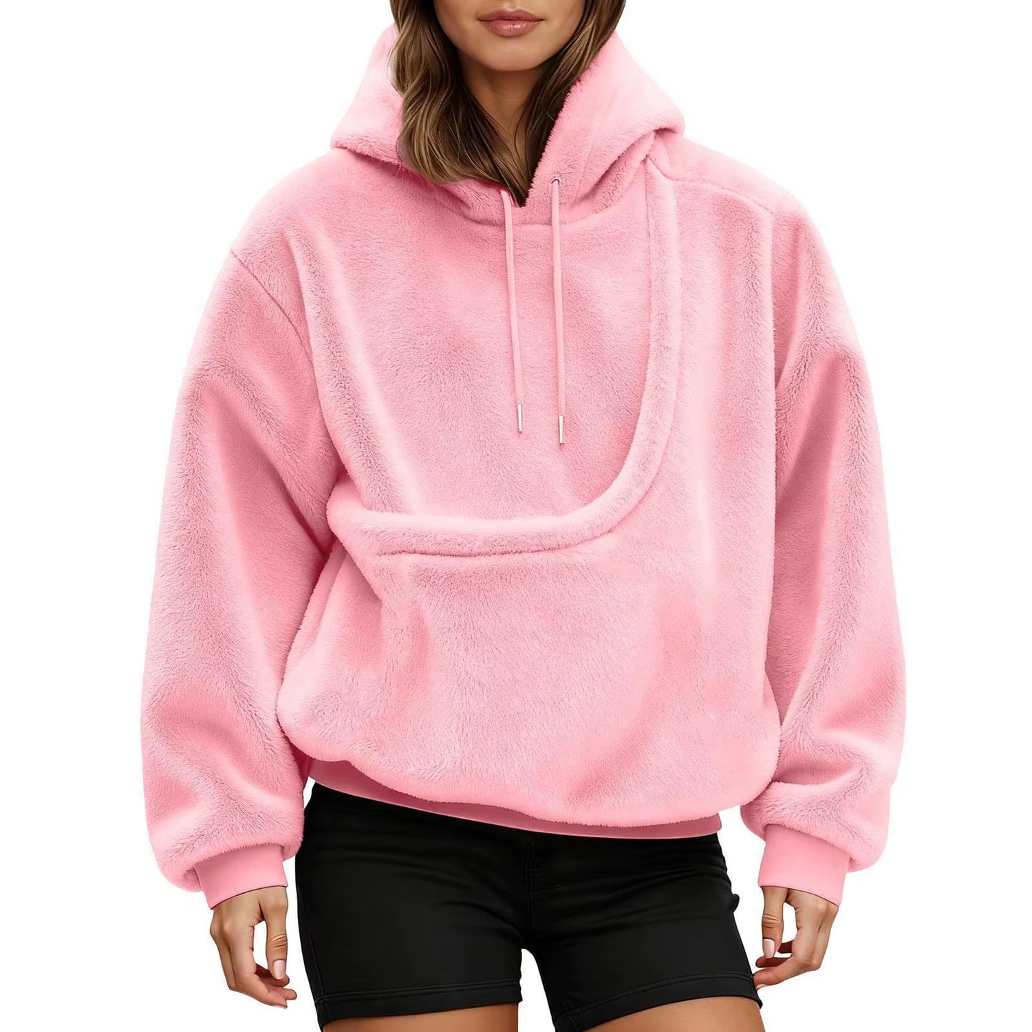 Cozy Unisex Pet Carrier Hoodie - Stylish Long Sleeve Sweatshirt for Cats and Dogs in Multiple Colors