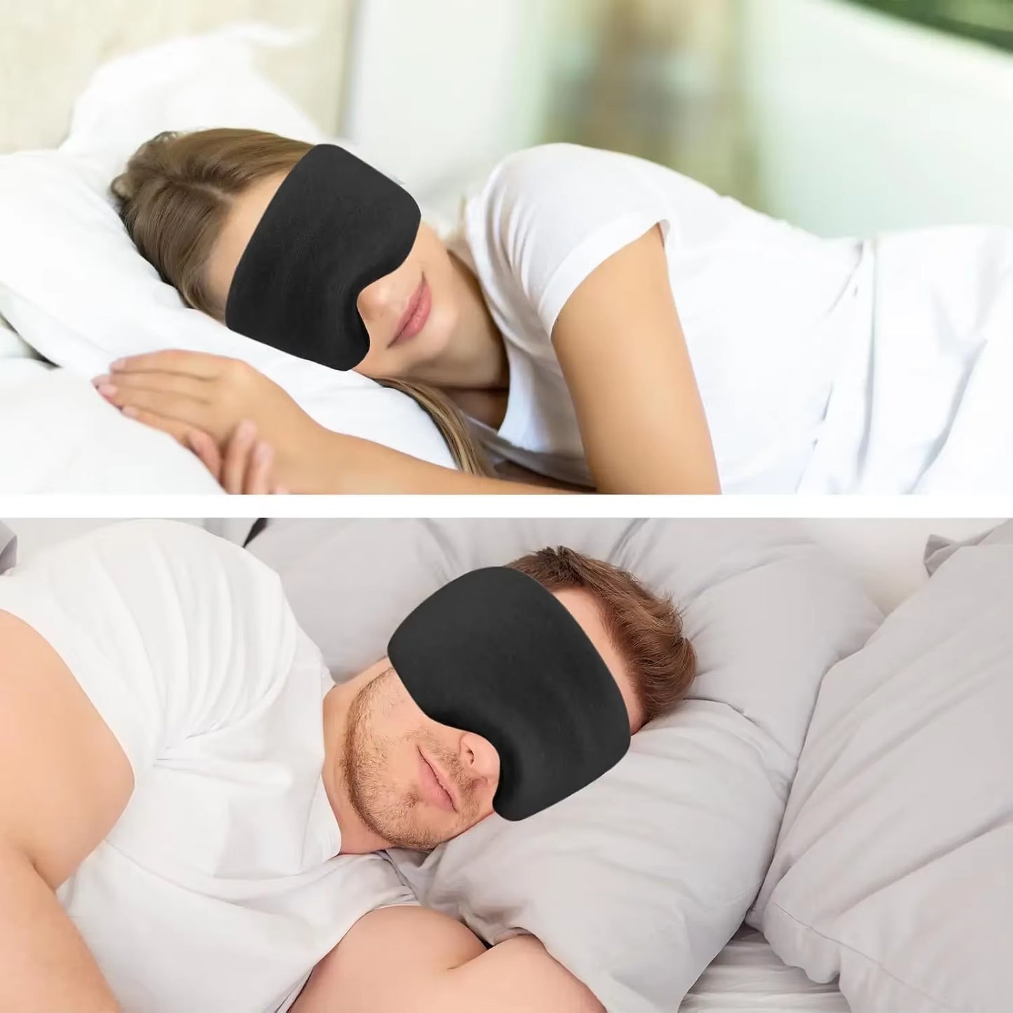 Experience Ultimate Comfort with Our 3D Contoured Travel Pillow and 100% Blackout Sleeping Mask - Soft, Adjustable Travel Accessories for Perfect Rest on Airplanes!