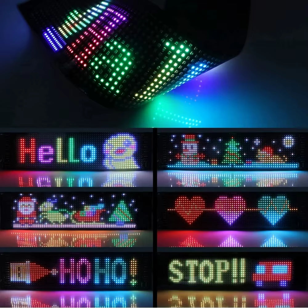 Transform Your Advertising with the LED Matrix Pixel Display: Flexible Scrolling Sign Board for Cars, Trucks, and Storefronts