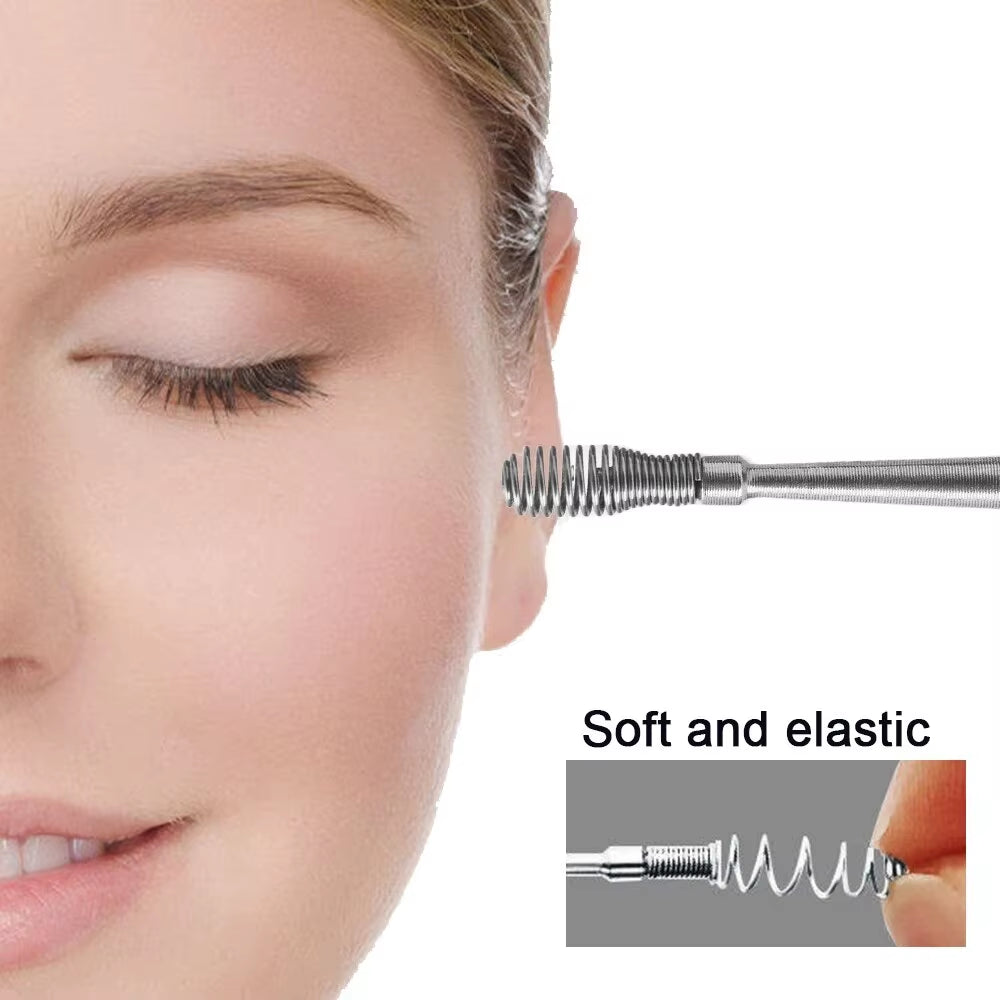 6-Piece Stainless Steel Ear Wax Picker Set - Ultimate Ear Care Kit for Safe and Effective Ear Cleaning