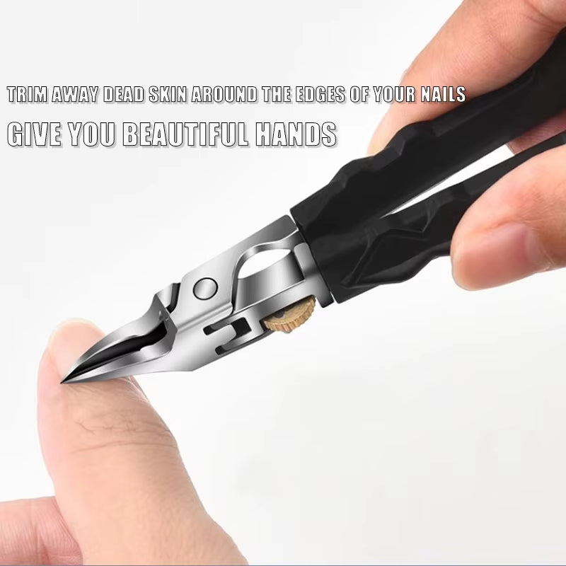 Experience Effortless Nail Care with Our Ultra-Sharp Slanted Nail Clippers – Perfect for Thick Nails and Hangnails!