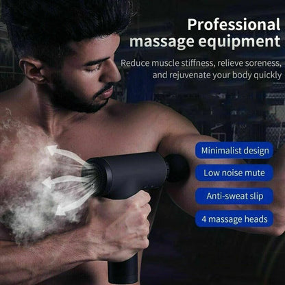 Ultimate Deep Tissue Massage Gun - Experience Unmatched Muscle Relaxation with 4 Interchangeable Heads