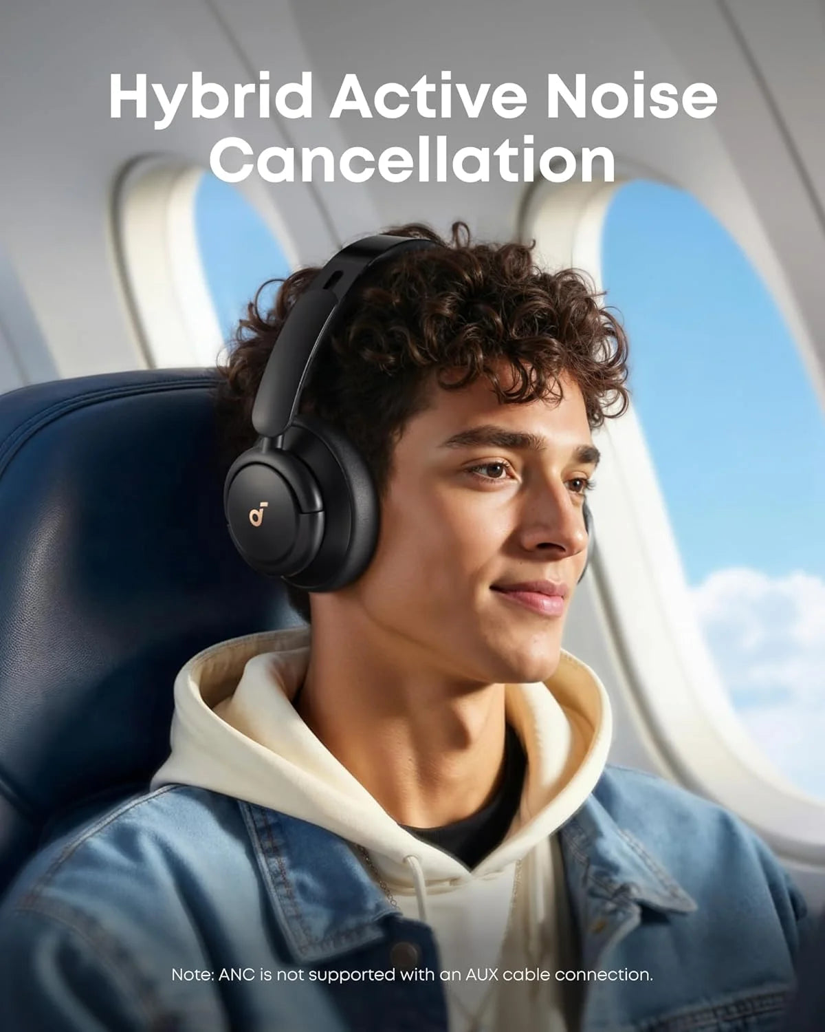 Experience Unmatched Sound Quality with the Q30 Hybrid Active Noise Cancelling Headphones - 50 Hours of Playtime, Custom EQ, and Comfortable Bluetooth Design
