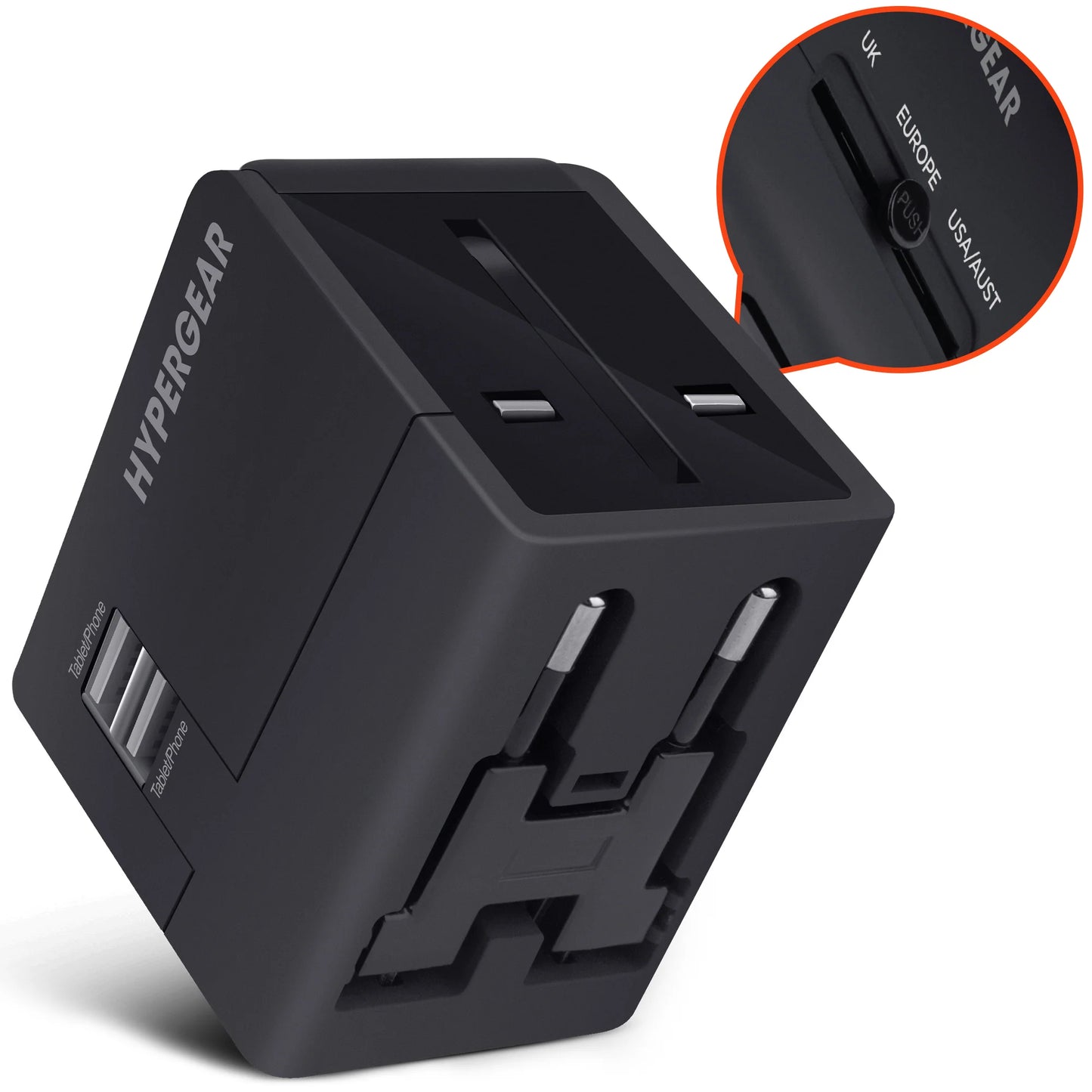 Ultimate Hypergear All-In-One Global Travel Adapter - Your Essential Travel Companion for Seamless Connectivity Worldwide!