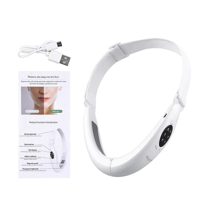 Transform Your Skin with the Ckeyin V-Shaped Facial Lifting Device - Advanced Red Light Therapy for a Slimmer, Youthful Face and Neck