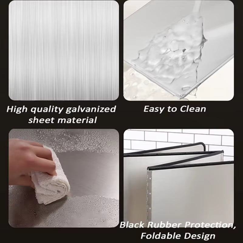 Transform Your Cooking Experience with the Foldable Stainless Steel Splatter Guard - Enjoy Mess-Free Frying Today!