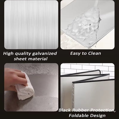 Transform Your Cooking Experience with the Foldable Stainless Steel Splatter Guard - Enjoy Mess-Free Frying Today!