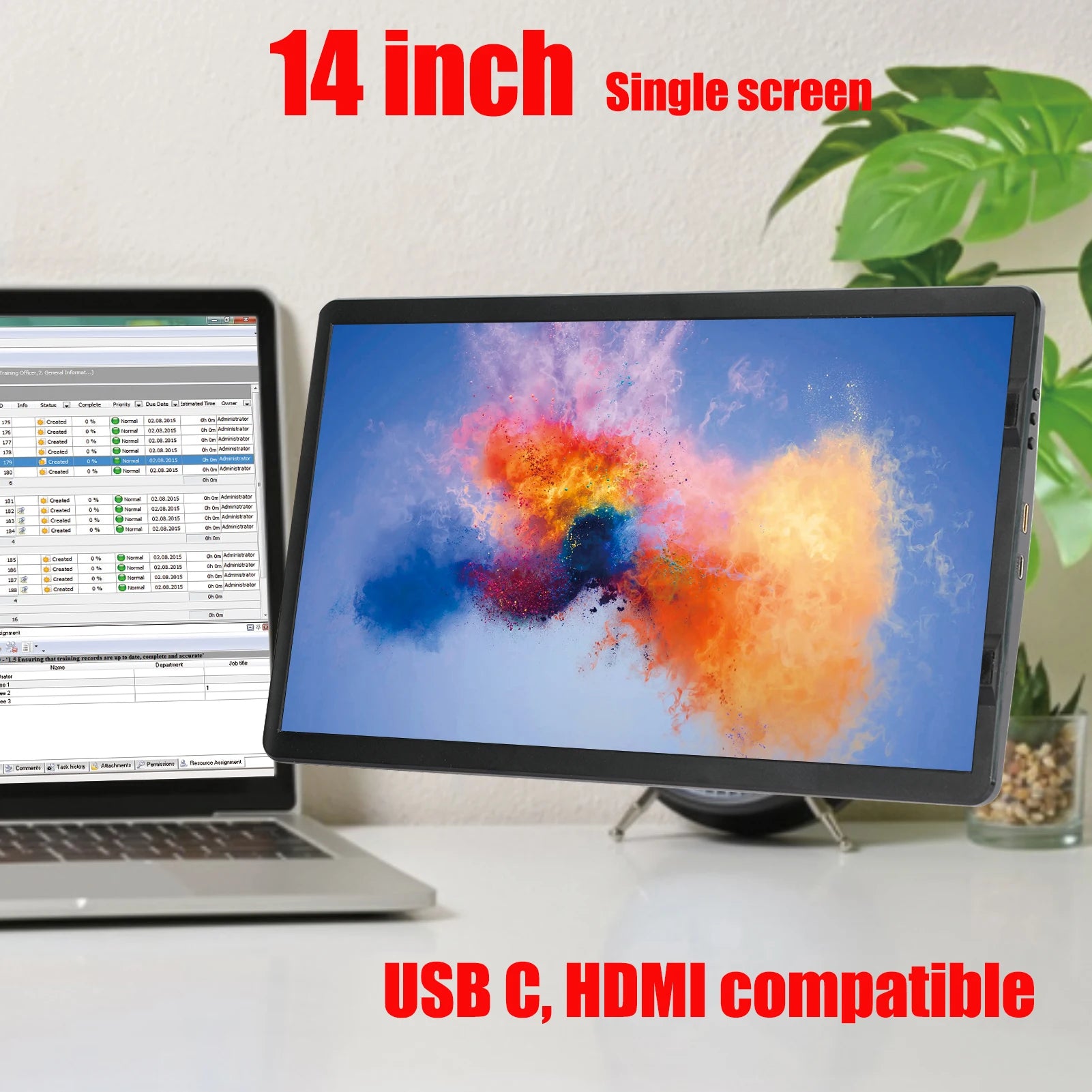Enhance Your Productivity with the 12-Inch Dual Monitor - 1920x1080 HD IPS LCD Screen Extender for Laptops and Mobile Devices