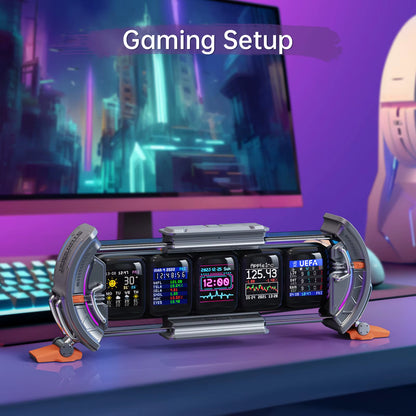Transform Your Gaming Experience with the Divoom Times Gate: A Smart Cyberpunk Digital Clock with RGB LED Display and WiFi Control