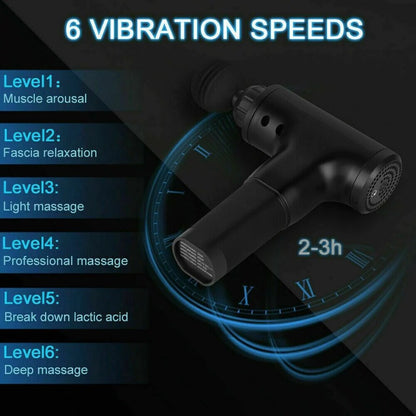 Ultimate Deep Tissue Massage Gun - Experience Unmatched Muscle Relaxation with 4 Interchangeable Heads