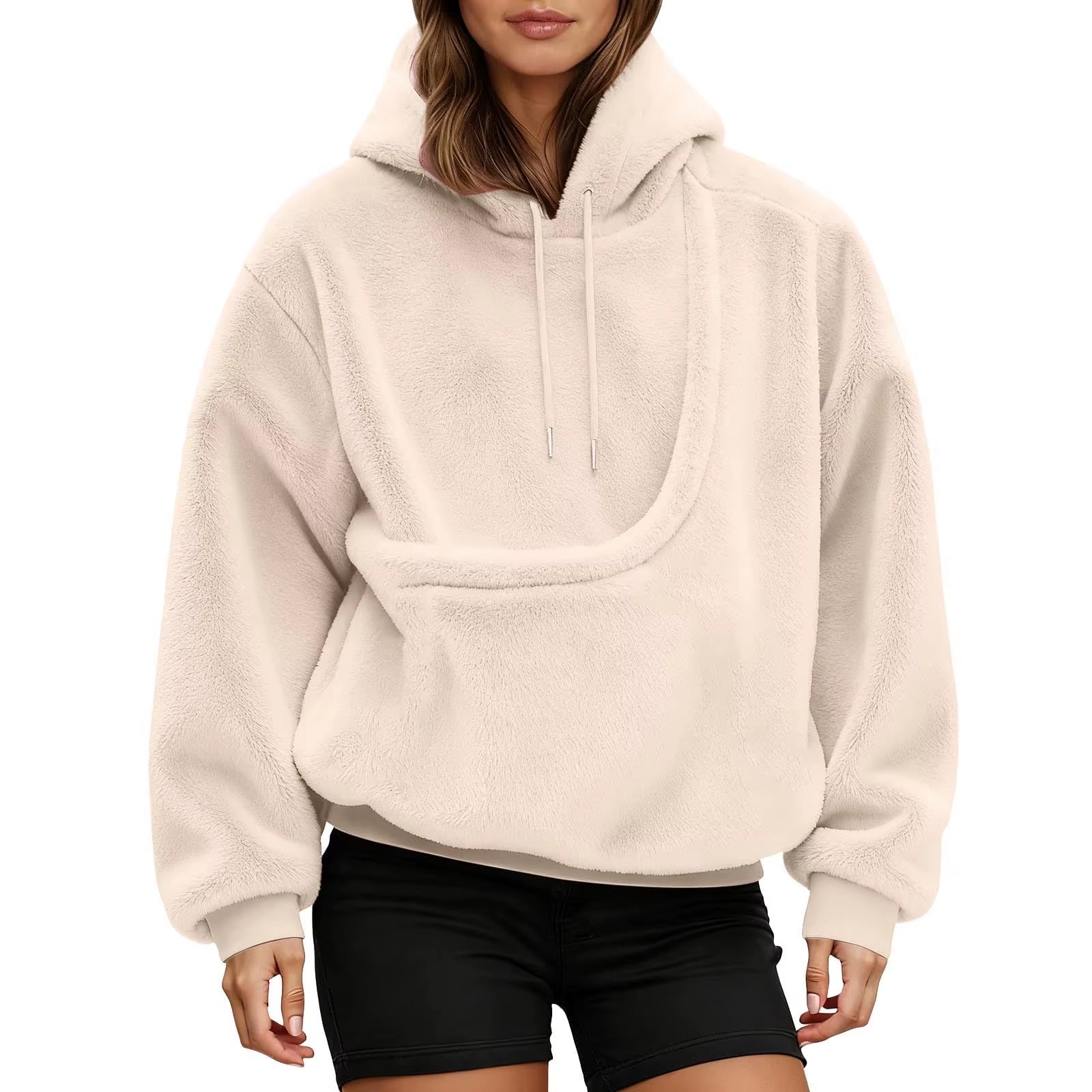 Cozy Unisex Pet Carrier Hoodie - Stylish Long Sleeve Sweatshirt for Cats and Dogs in Multiple Colors