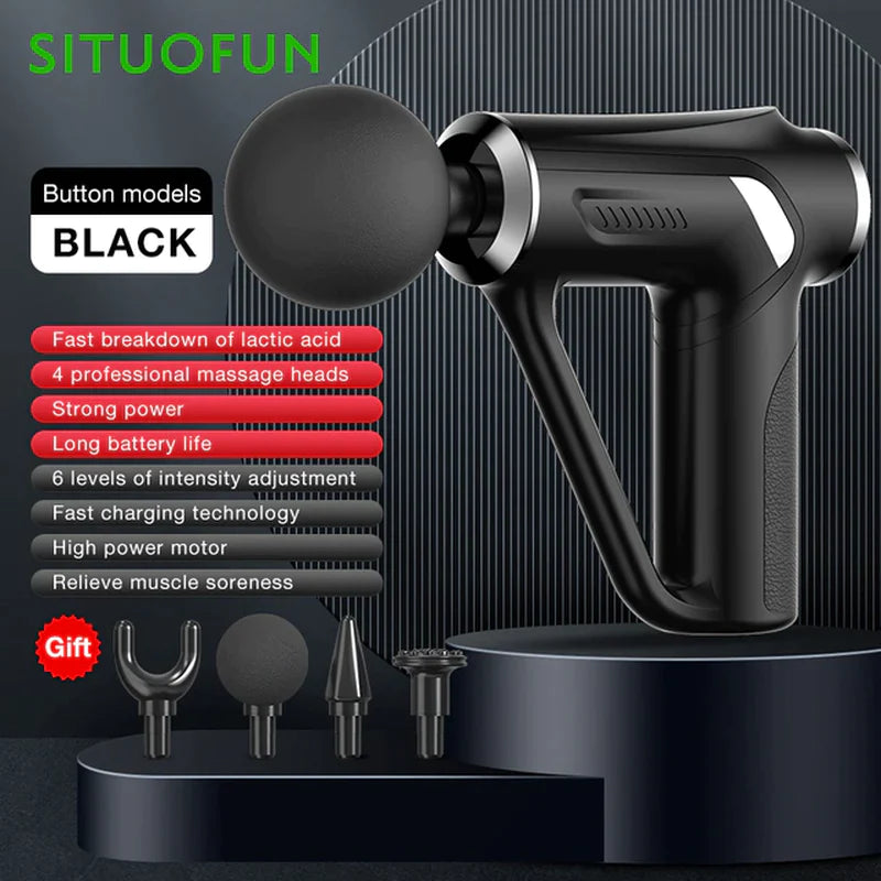 SITUOFUN Professional Massage Gun - 32 Adjustable Speeds for Deep Tissue Relief and Muscle Recovery