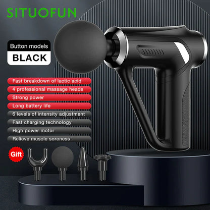 SITUOFUN Professional Massage Gun - 32 Adjustable Speeds for Deep Tissue Relief and Muscle Recovery