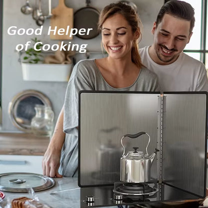 Transform Your Cooking Experience with the Foldable Stainless Steel Splatter Guard - Enjoy Mess-Free Frying Today!